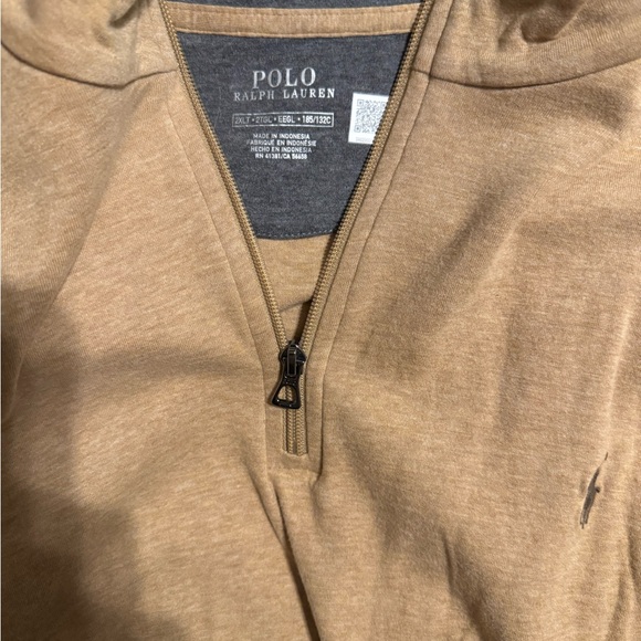 Polo by Ralph Lauren Light Brown Quarter-Zip Pullover - Picture 3 of 3